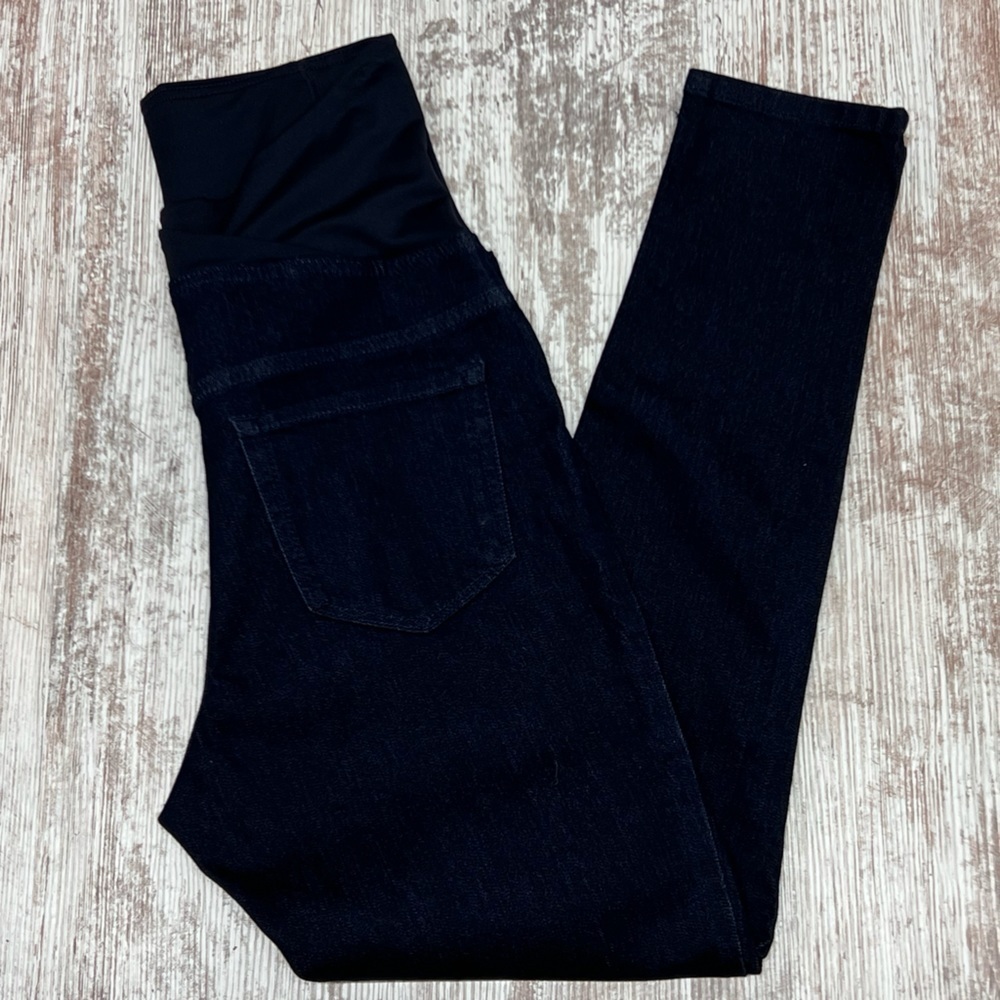 Over Belly Maternity Jeggings - Isabel Maternity Ingrid & Isabel Dark Wash - 8 - Picture 10 of 15
